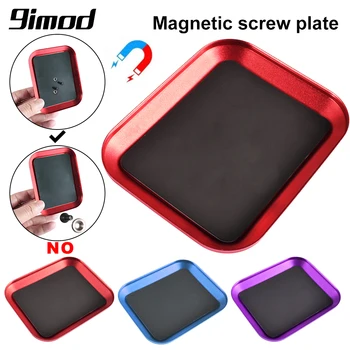 9IMOD RC Screw Tray with Magnetic Pad Aluminium Alloy Magnet Screws Disk Storage Plate for RC Airplane Car Boat Repair Tool