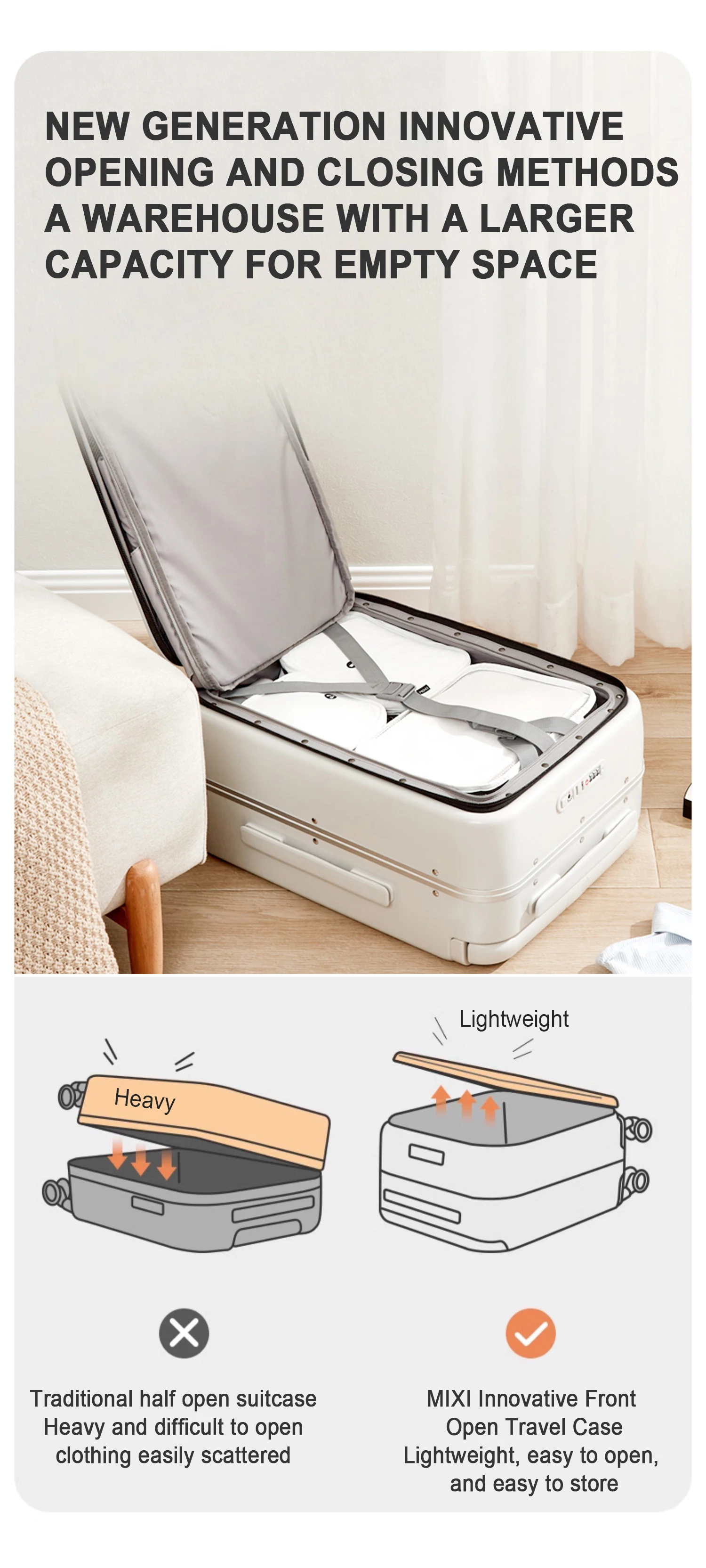 luxury aluminum trolley business suitcase TSA lock mute wheels travel rolling spinner suitcase set luggage supplier