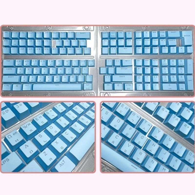 Качественный набор корейских клавишных колпачков из АБС-пластика, OEM-профиль, полное покрытие для переключателей MX 61 64 68 75 98 104 108 механических клавиатур