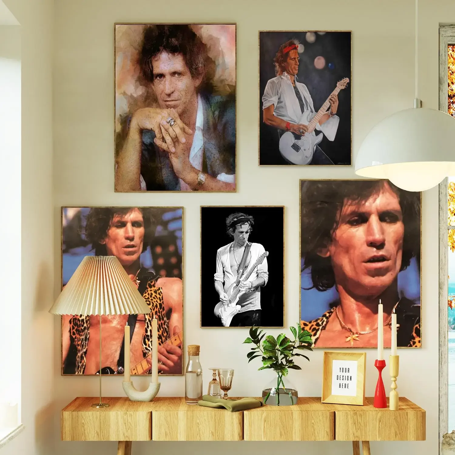 keith richards Poster Prints Wall Art Canvas Painting Poster For Modern Family Living Room Home Decor