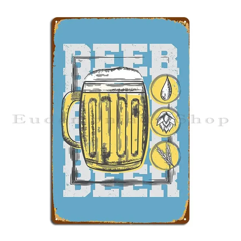 Bier Bier Glas Bierkrug Design Oktoberfest Metallschild Poster Kino Kino Bar Höhle Design Garage Blechschild Poster