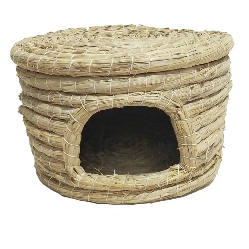 

Straw Woven Bird Nest Poultry Incubation Bed Poultry Incubation Bed Bird Breeding House for Pigeon Parrot Hamster Squirrel