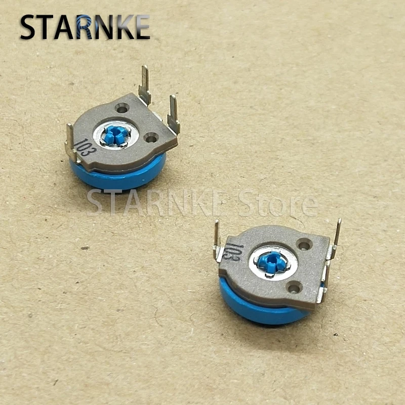 20PCS 8MM Horizontal Adjustable Resistance 10K Fine-tuned Potentiometer 103 Adjustable Potentiometer