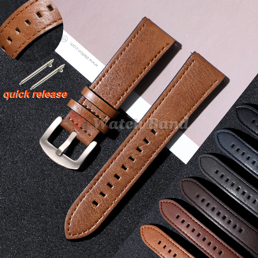 20Mm 22Mm Leather S… - image