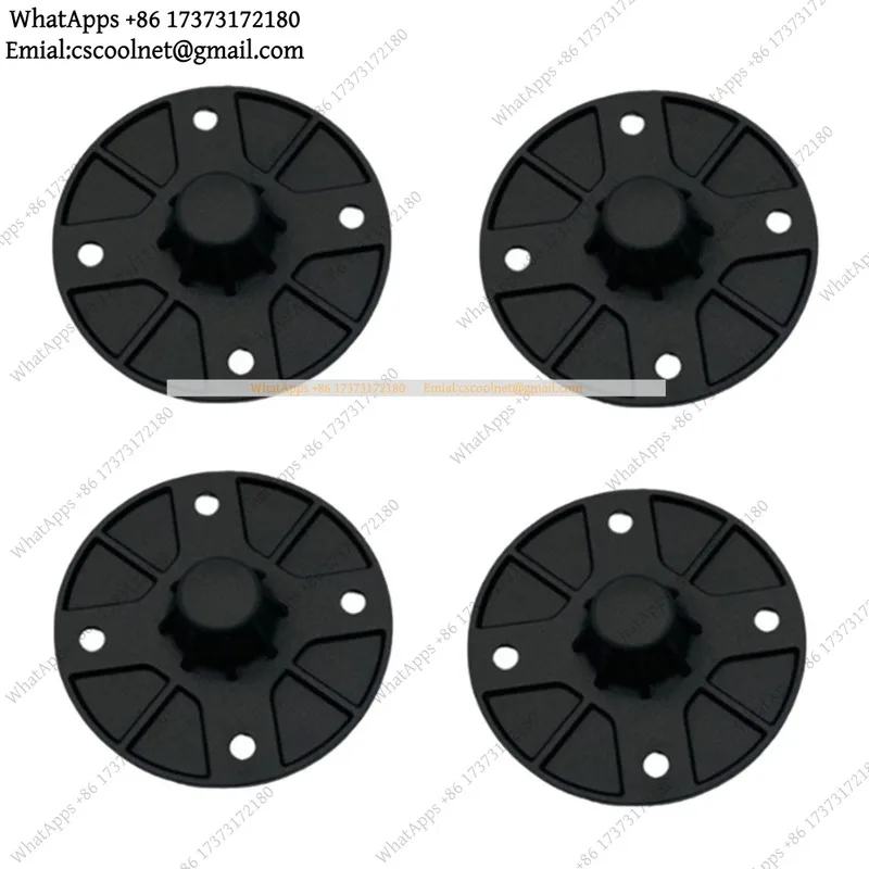 4 Pcs Metal Speaker Stand Adapter Pole Mount DIY Home Theater Studio Cabinet Audio Isolation Spikes Base