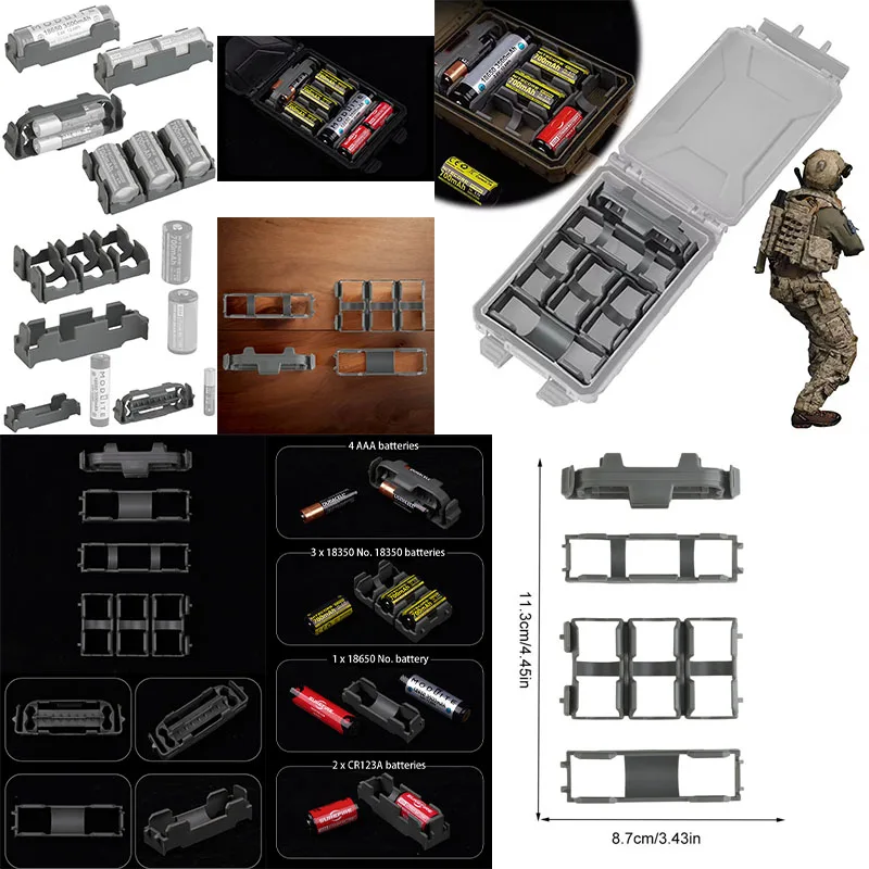 

Аксессуары для модульного аккумуляторного ящика NVG1, нейлоновый держатель для аккумулятора, тактические аксессуары, сменный комплект из 4 предметов для различных батарей