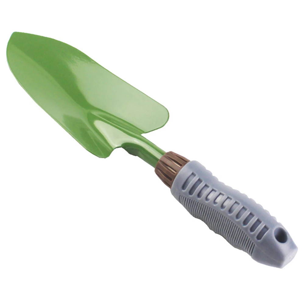 

Portable Metal Shovel for Soil Loosening with Ergonomic PVC Handle Garden Tool Mini Hole Design Green Accessories