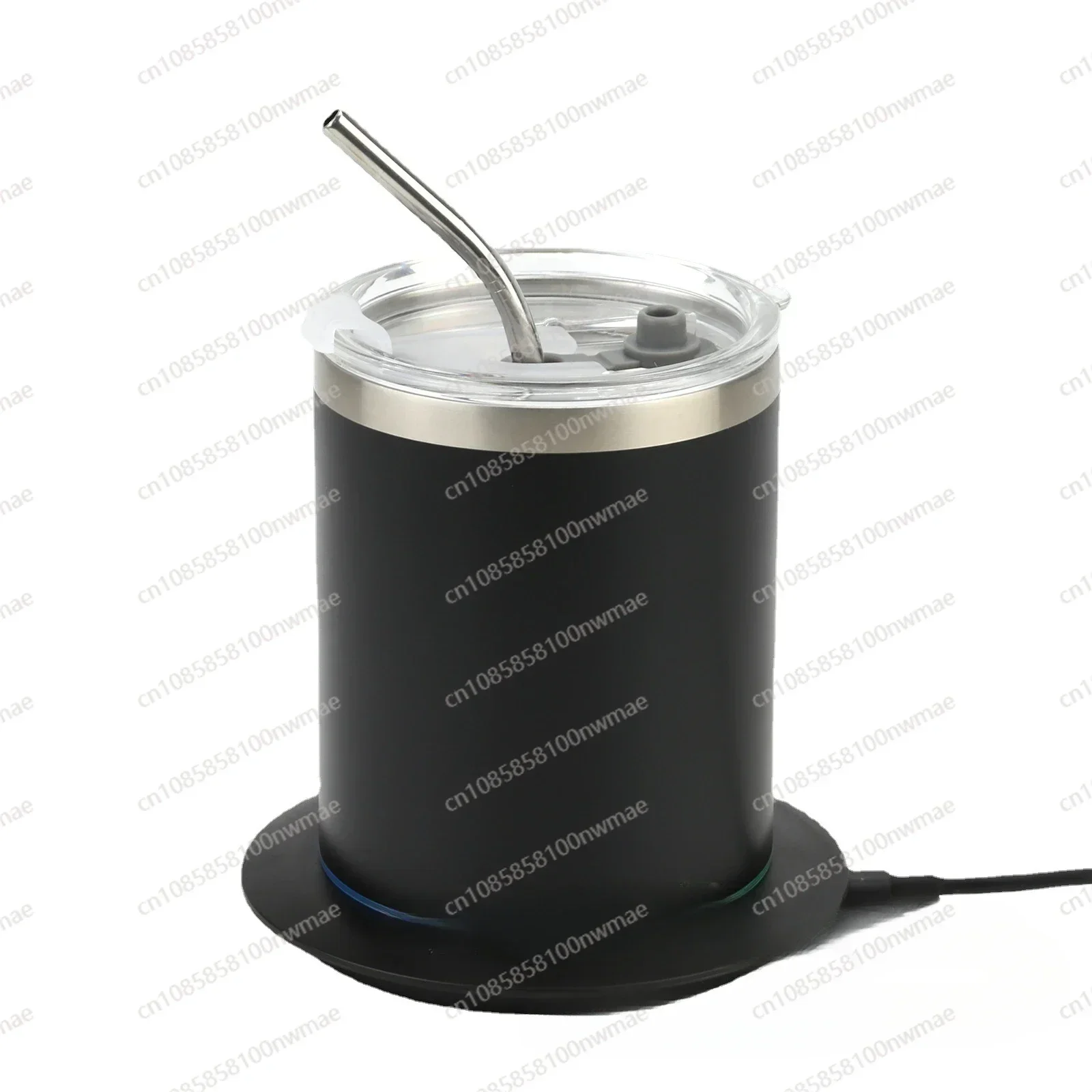 Coffee Cup, Stainless Steel Mug, Double-layer 304 Heating cup, Constant Temperature CUp, Aperture Cup with heating Bottom