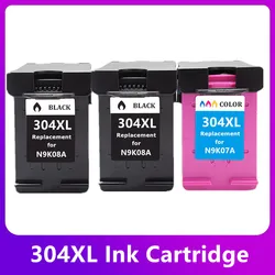 Compatible 304XL remplacement pour HP304 cartouche d'encre pour HP 304 XL Deskjet 2620 tout-en 3700 3720 3752 5000 5010 5030