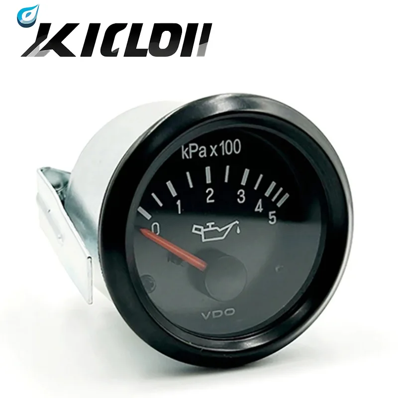 

52mm VDO Oil Pressure Gauge Diesel Generator Engine Parts 500kpa Optional 12V/24V