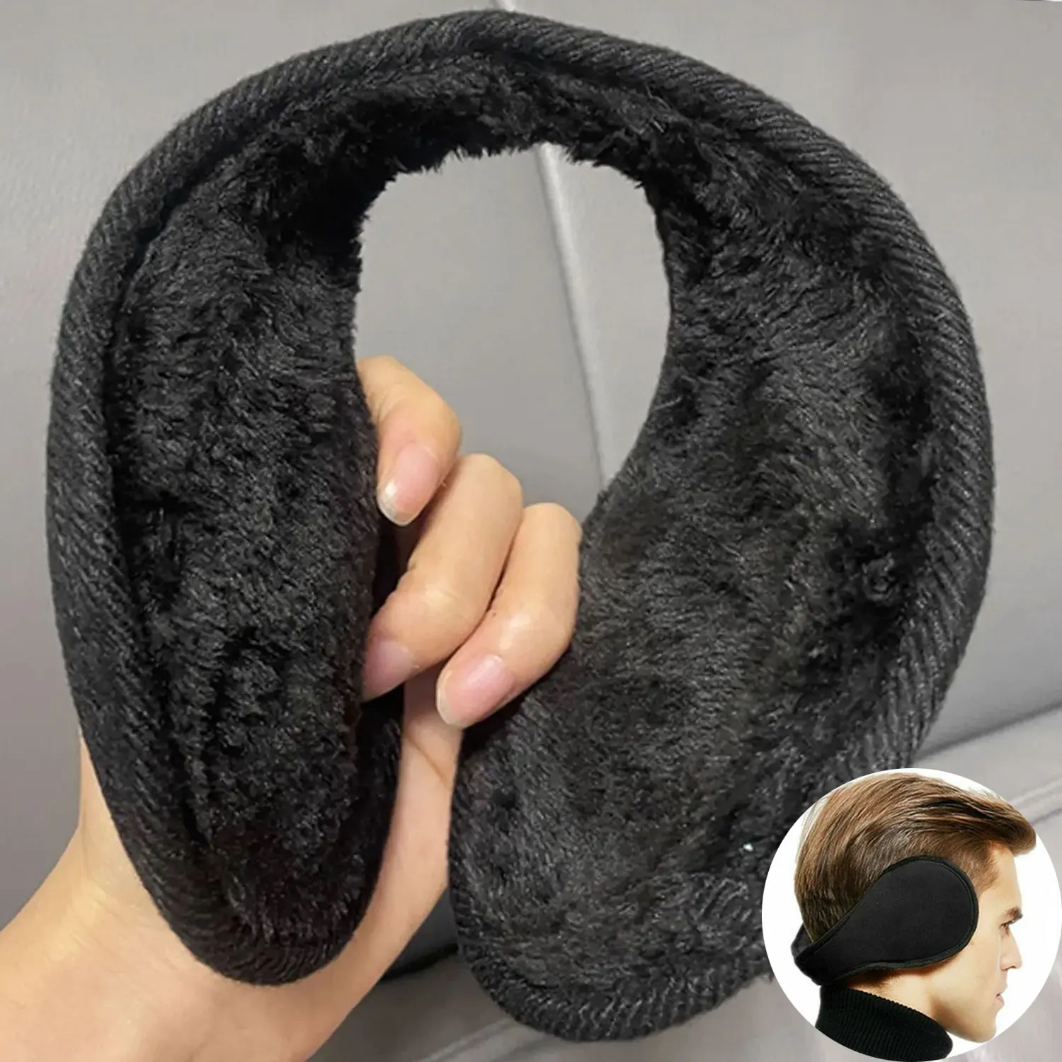 الدافئة رشاقته المخملية غطاء للأذنين الشتاء في الهواء الطلق الدراجات الصوف الأرنب الفراء الرجال النساء الدراجات غطاء للأذن حامي أفخم لينة الأذن يفشل #1