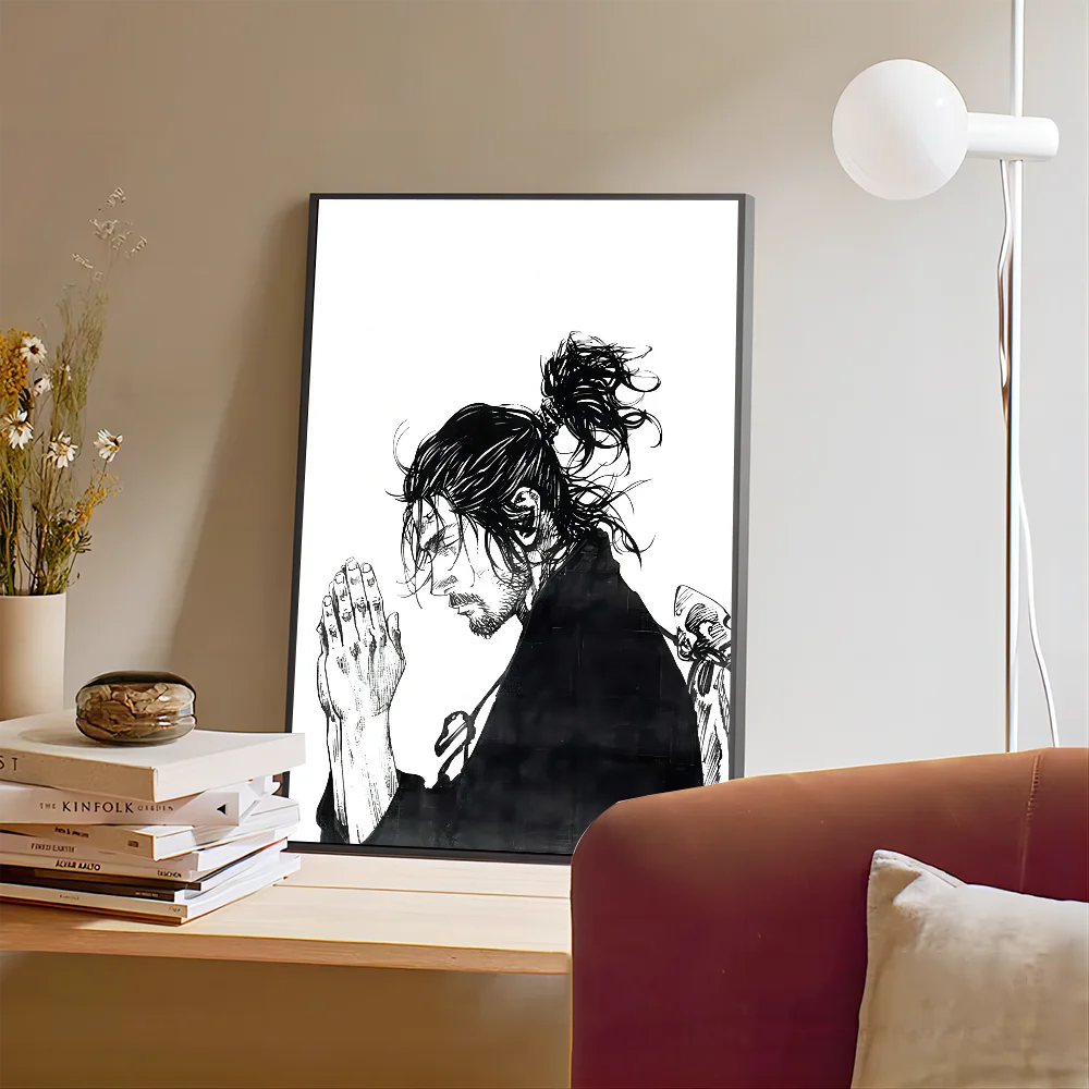 Manga Miyamoto Musashi Vagabond Classic Vintage Posters Vintage Room Home Bar Cafe Decor Nordic Home Decor