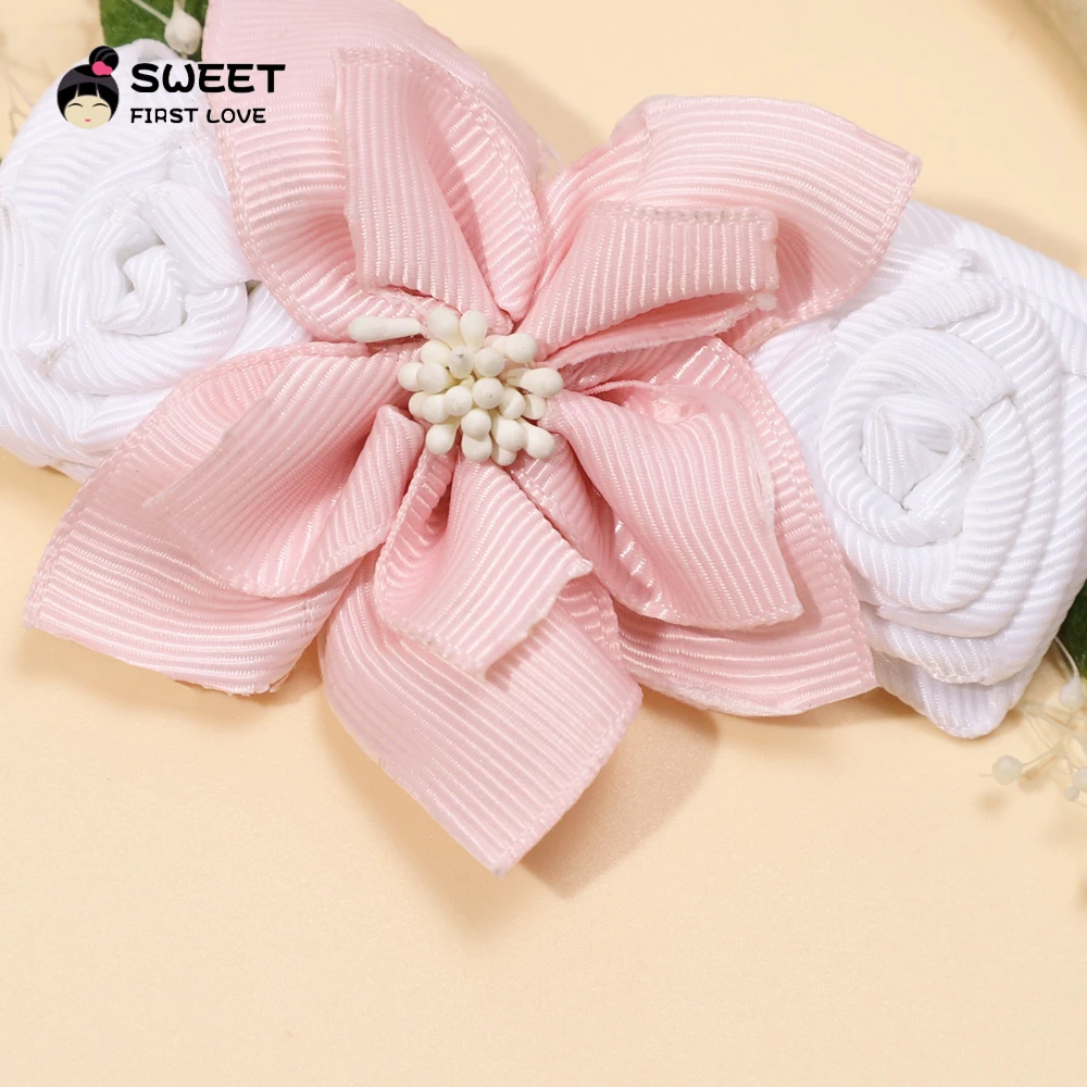 Floral Flowers Hair Band for Baby Girl Elastic Super Soft Nylon Stretchy Skinny Headbands Children\'s Accessories Baby Items