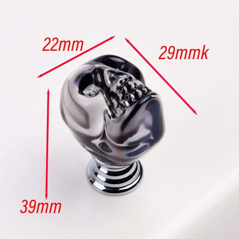 Möbel Moderne Einfache Europäische Schublade Kristall Schädel Schrank Griff Glas Kleiderschrank Tür Einlochmontage Hardware Griff