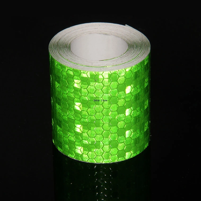 5 سنتيمتر * 5 متر أشرطة عاكسة نجوم لامعة 7 ألوان لاصق مقاوم للماء وضوح عالية تحذير السلامة ملصقات واضحة للدراجات