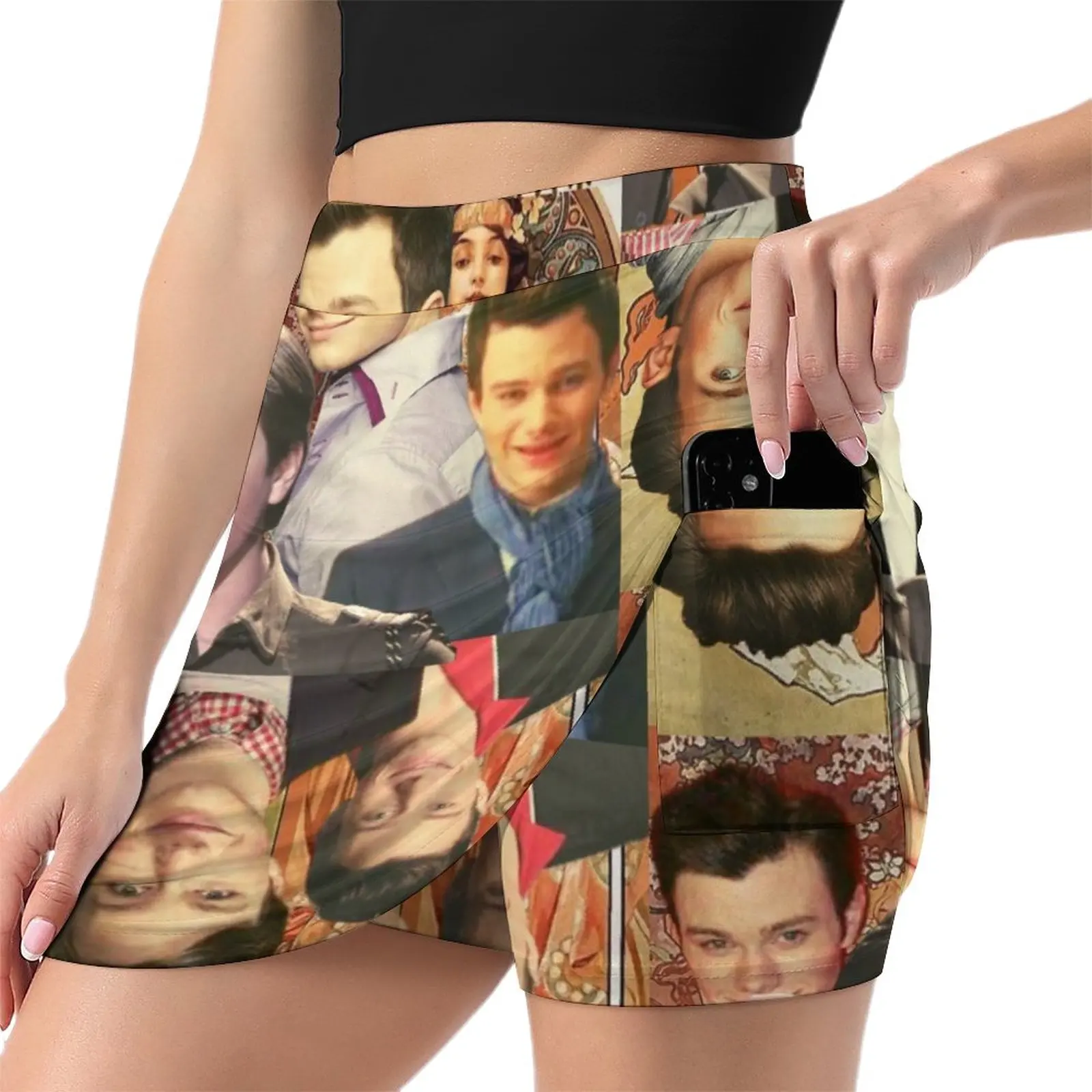 SKURT HUMMEL - KURT HUMMEL FROM GLEE Light Proof Trouser Skirt Summer skirt new in clothes rave outfits for women