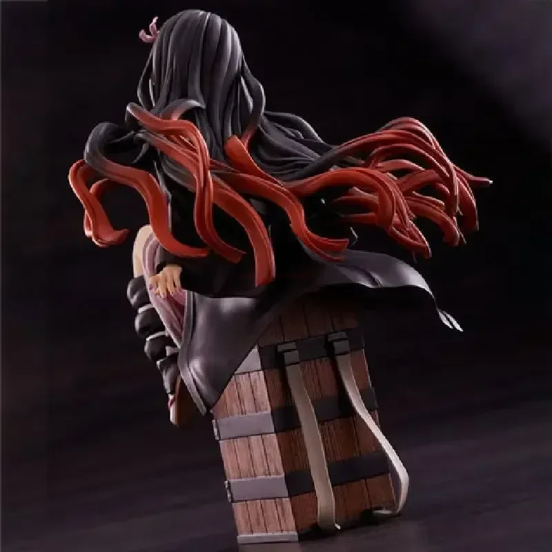 17cm Anime Action Figure Demon Slayer Blade Kamado Nezuko Backpack Manga Statue Kimetsu No Yaiba  Collectible Model Doll Toys