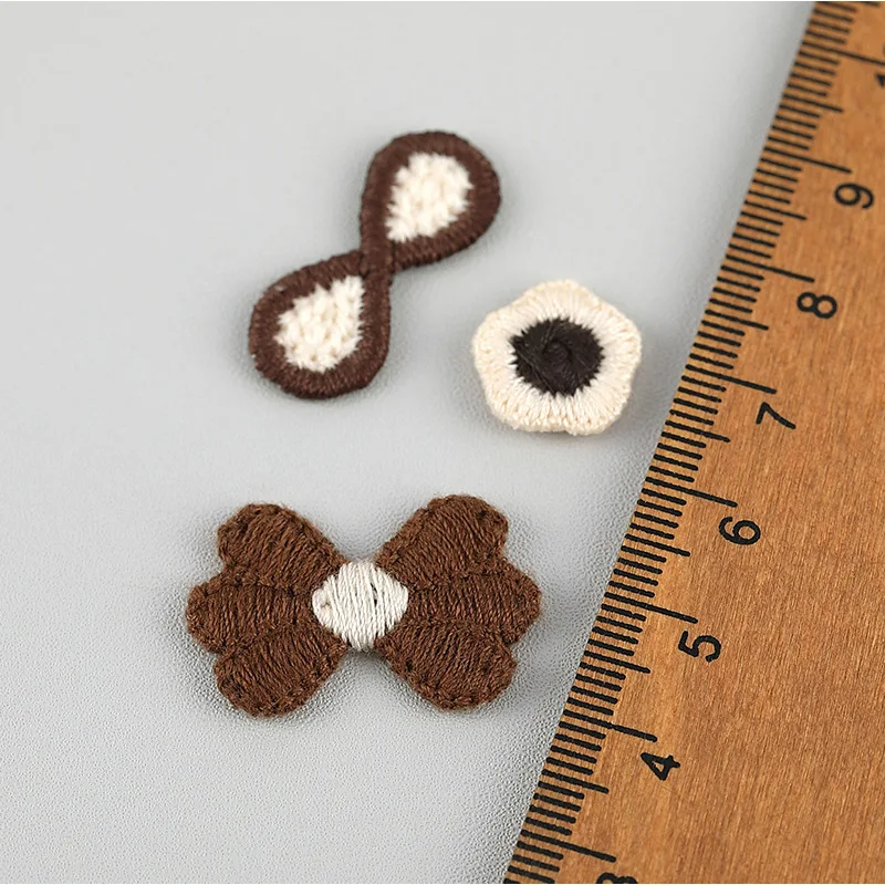 Appliques de laine d'animaux de dessin animé Kawaii pour vêtements d'enfants, chapeau, chaussures, accessoires de patchs de couture, décor de pinces à cheveux bricolage