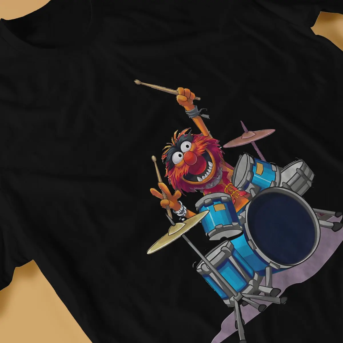 Animal Drummer The Muppet Show T Shirt Grunge O-Neck TShirt Polyester Clothes