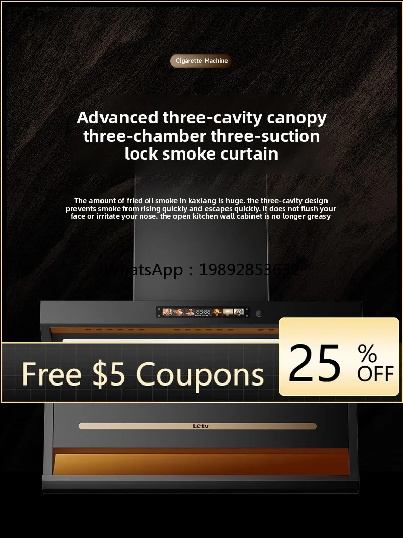 BB range hood household kitchen large suction top side double range hood range hood