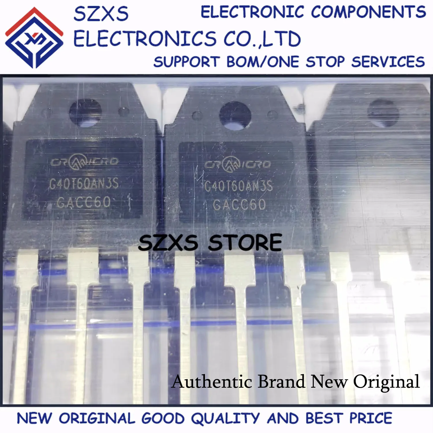 New Original 10Pcs CRG40T60AN3S G40T60AN3S TO-3P 600V 40A Powerful IGBT Transistor In Stock Electronic Components Good Quality