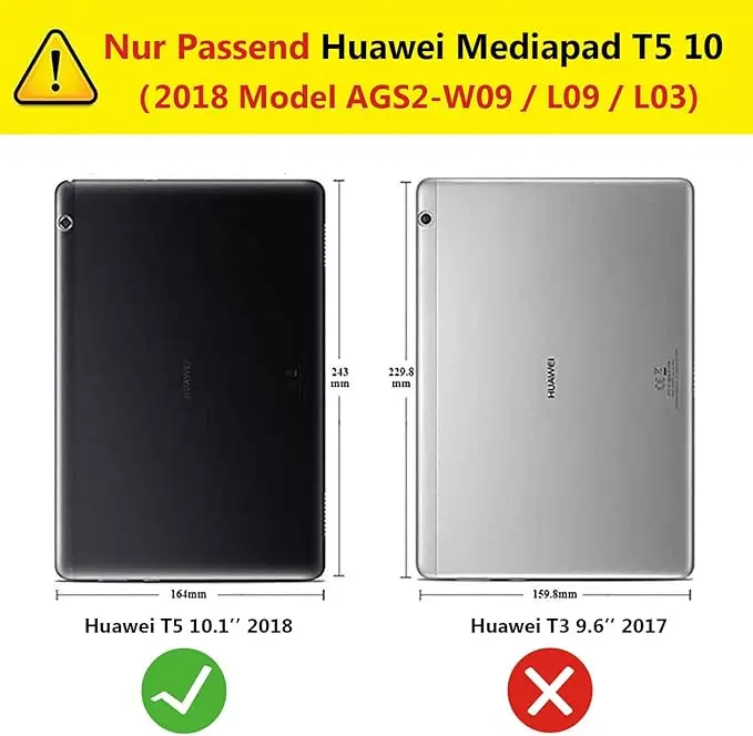 For Huawei MediaPad T5 10.1'' Case Magnetic Cover for Huawei MediaPad T5 10 AGS2-W09/W19 AGS2-L03/L09 Case
