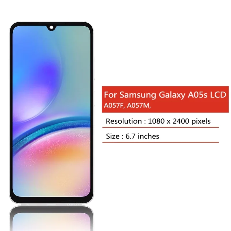

Протестированный ЖК-дисплей 6,7 дюйма для Samsung A05, сенсорная панель, дигитайзер в сборе для Samsung A055 A055M A055F A055F/DS LCD