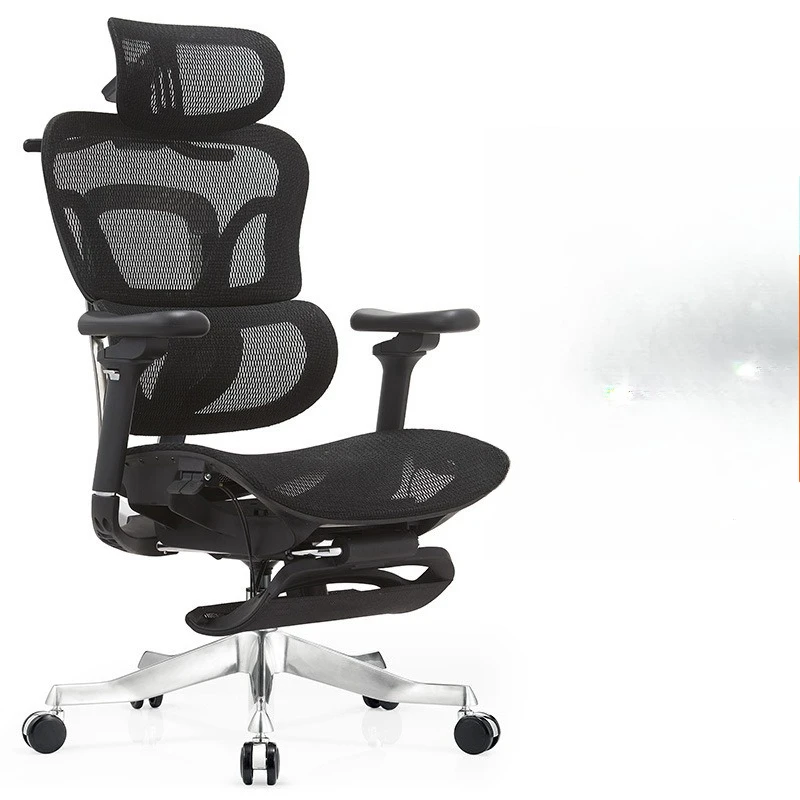 Cadeira de escritório ergonómica com apoio lombar ajustável, ideal para uso doméstico, para estudantes e para trabalhar ao computador, proporcionando 