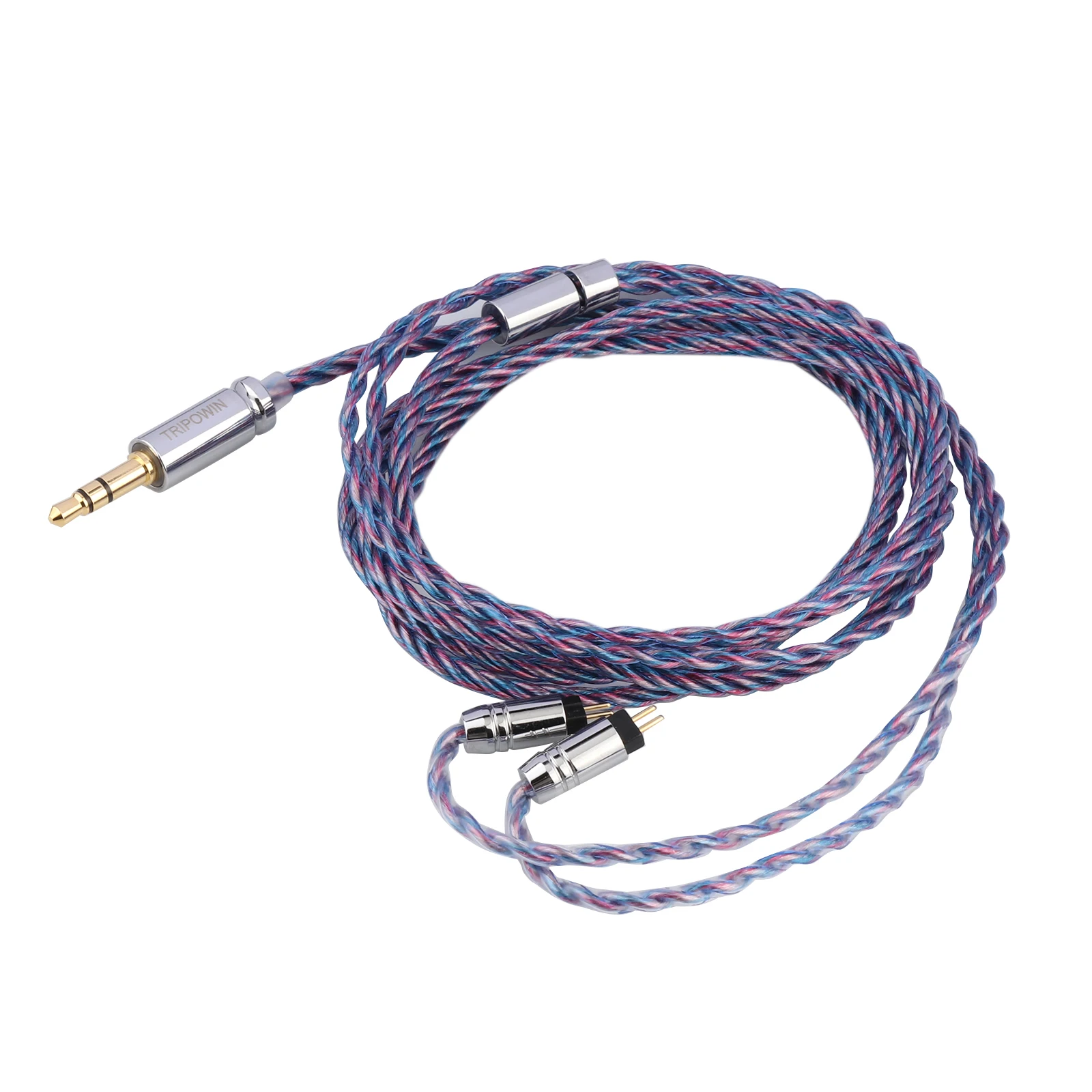 Tripowin Sirene 4 Cores IEM Cable 24AWG OFC Replacement Cable 32 Wires Per Core with PVC Cover for In Ear Monitor Audiophile