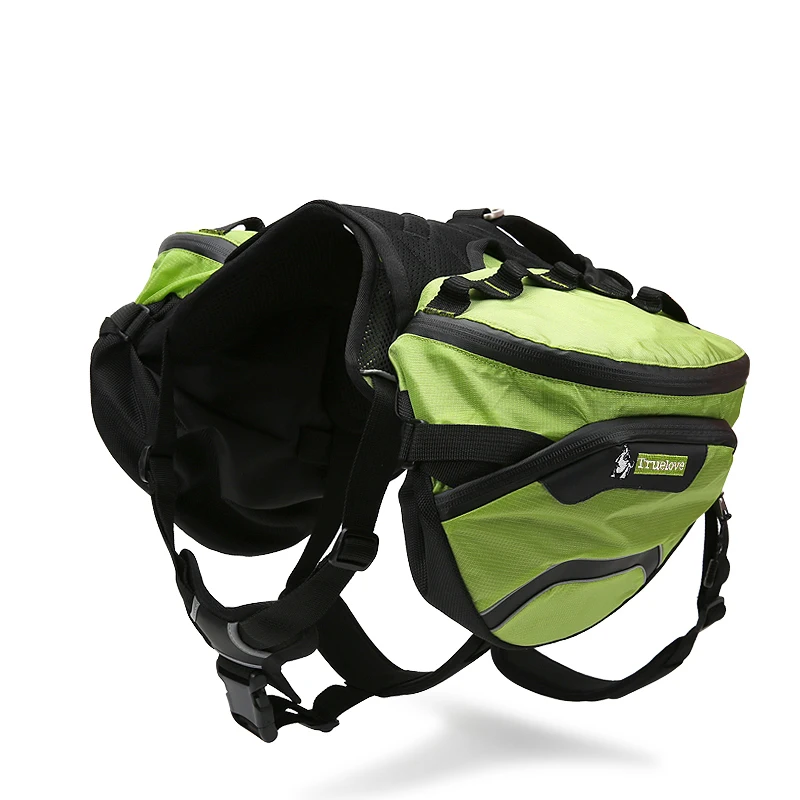 Winhyepet hondenharnas met rugzak Dierbenodigdheden Reflecterend hondenharnas voor geweldige en kleine reissport Outwork hondenaccessoires