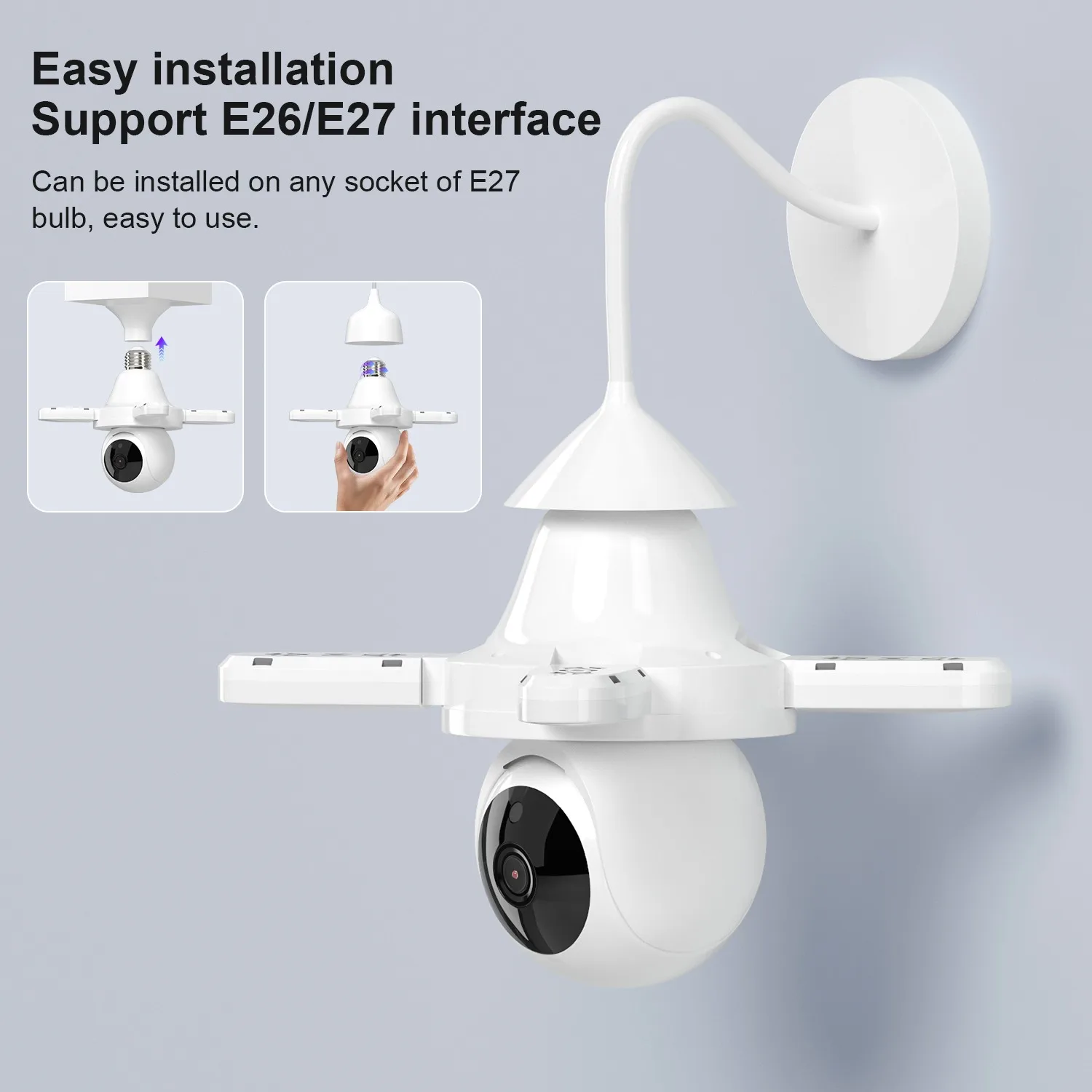 

Камера видеонаблюдения DIDSeth E27, 5 МП, с функцией ночного видения