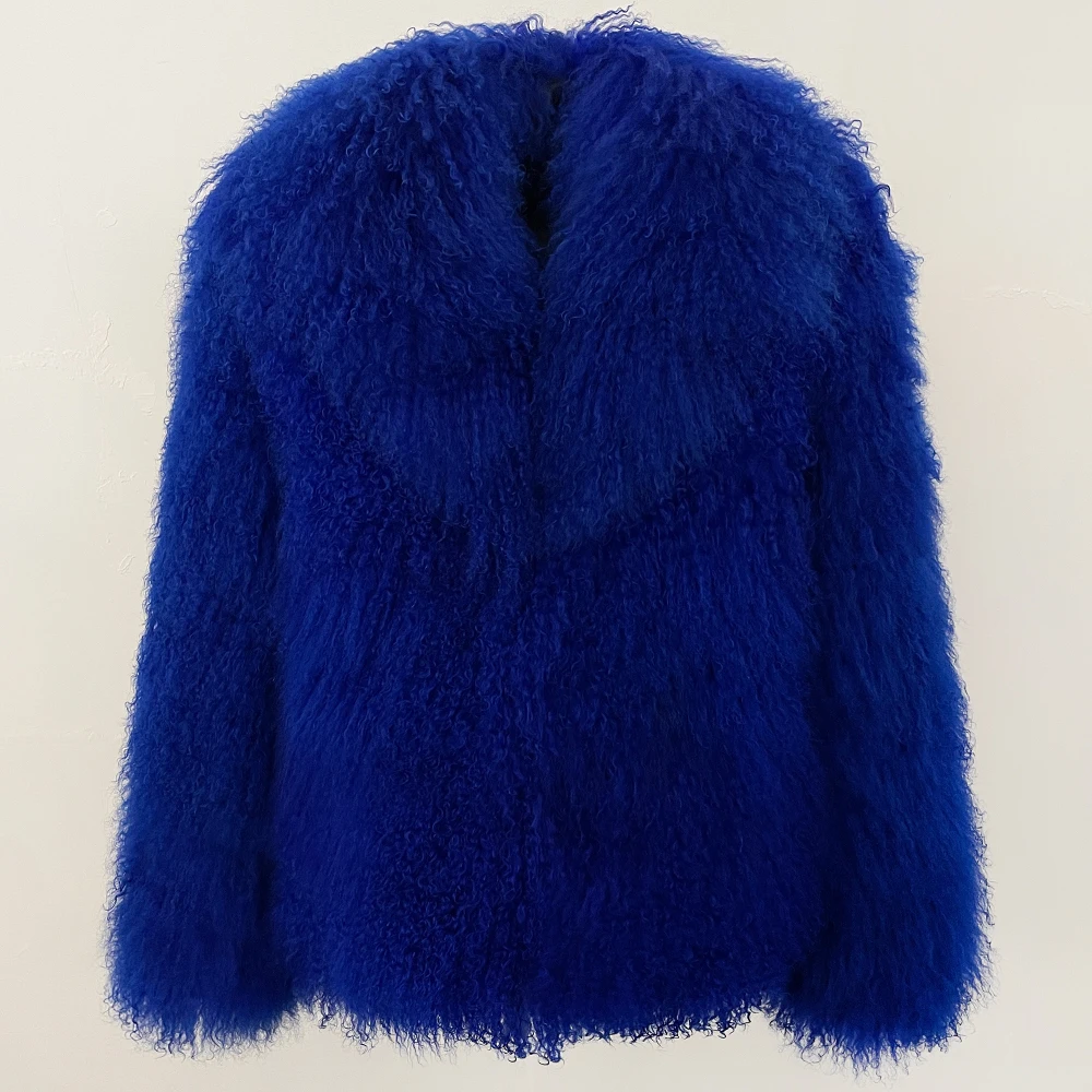 OFTBUY Natural Mongolia Sheep Fur Coat 2025 Winter Clothing Women Fashion Warm Thick Clothes Lady Elegant Real Fur Coat Female