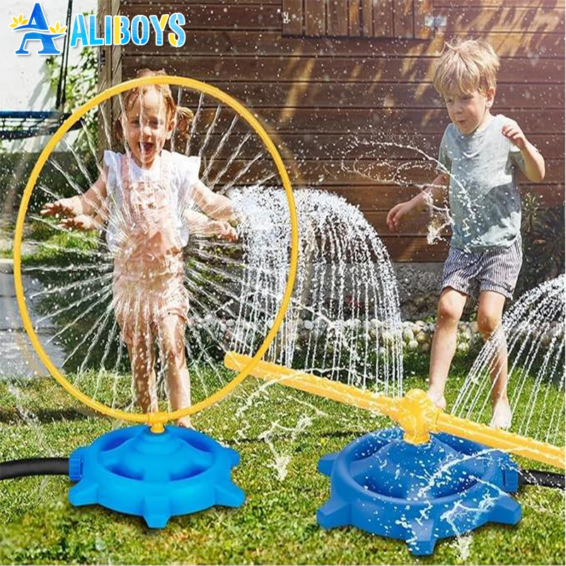 لعبة رذاذ الماء، رش الماء الدوار في الهواء الطلق، الفناء الخلفي، الحديقة، حمام السباحة، لعبة رياضية، لعبة حمام العائلية، هدية عيد ميلاد للأطفال الصغار