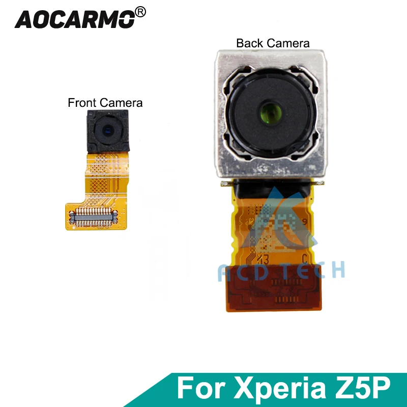 

Передняя и задняя камеры Aocarmo для Sony Z5 Premium E6883 E6803 E6853 Z5P Plus большая камера гибкий кабель запасные части