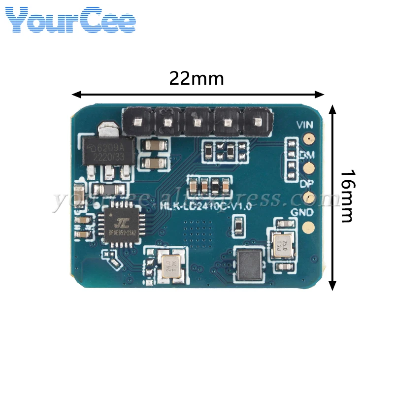 5 pcs/1 pc HLK-LD2410C LD2410C 24G Menselijke aanwezigheidssensor Millimeter Wave Radar Module Contactloze Hartslag Bewegingsdetectie LD2410