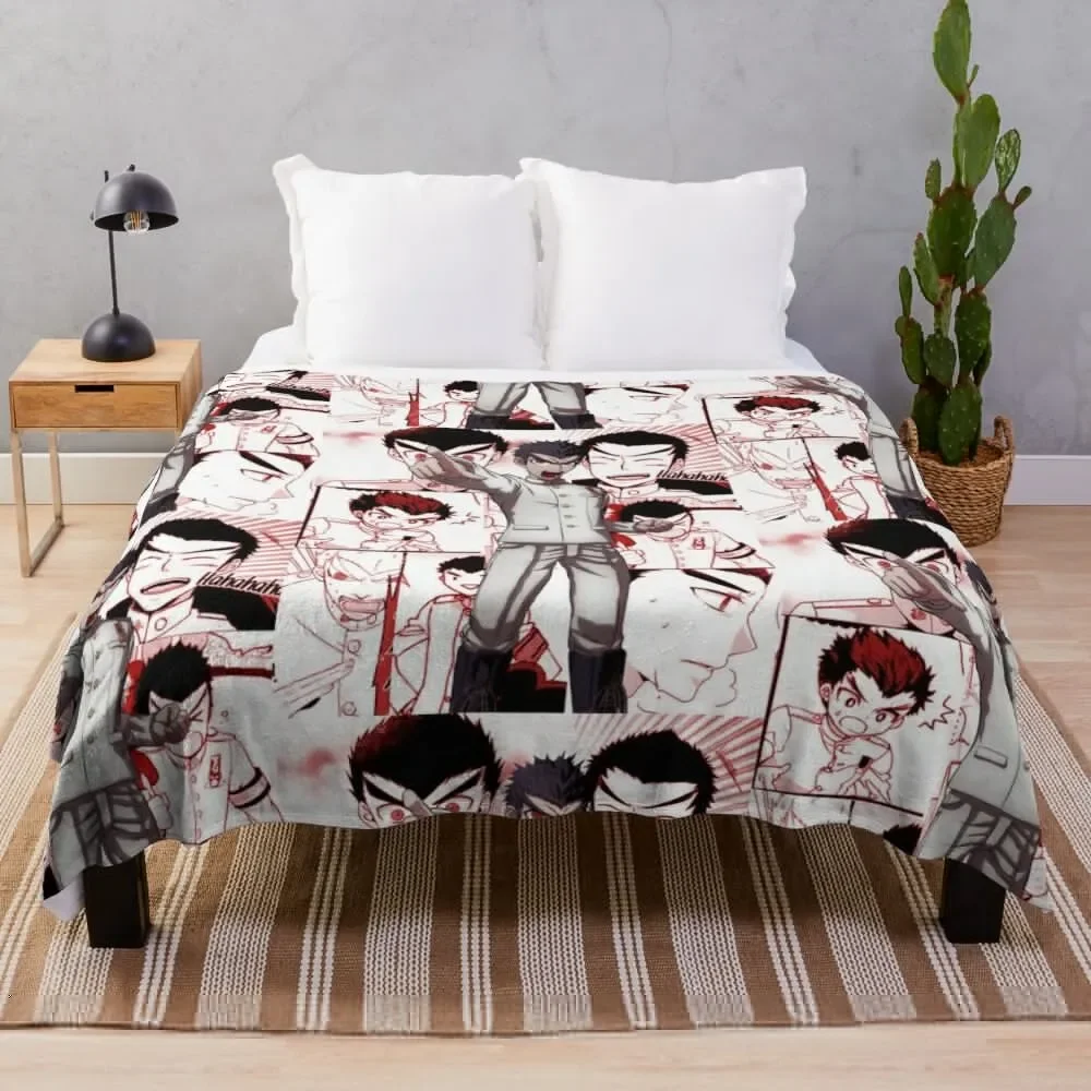 

Kiyotaka Ishimaru Manga Collage Throw Blanket Soft blankets and throws warm winter Blankets