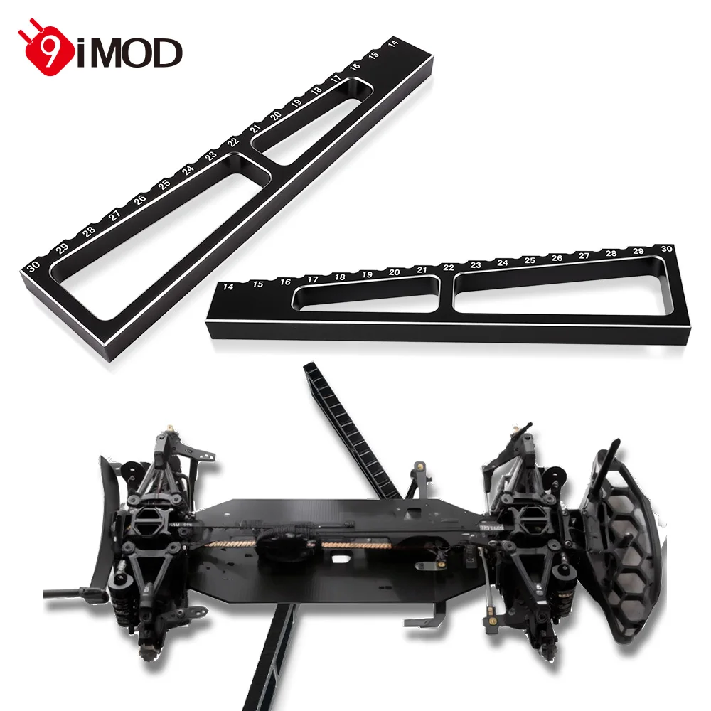 9IMOD RC Car Ride Height Gauge 14-30MM Metal  Chassis Measureing For 1/8 RC Vehicle
