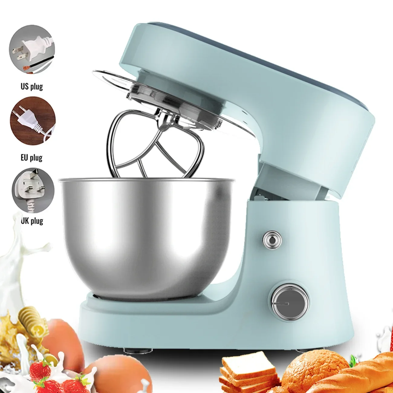 Electric Flour Mixer For Batidora Cuisine Robot 1500w Bakery Dough Home Kitchen Appliances Stand Food Mixer