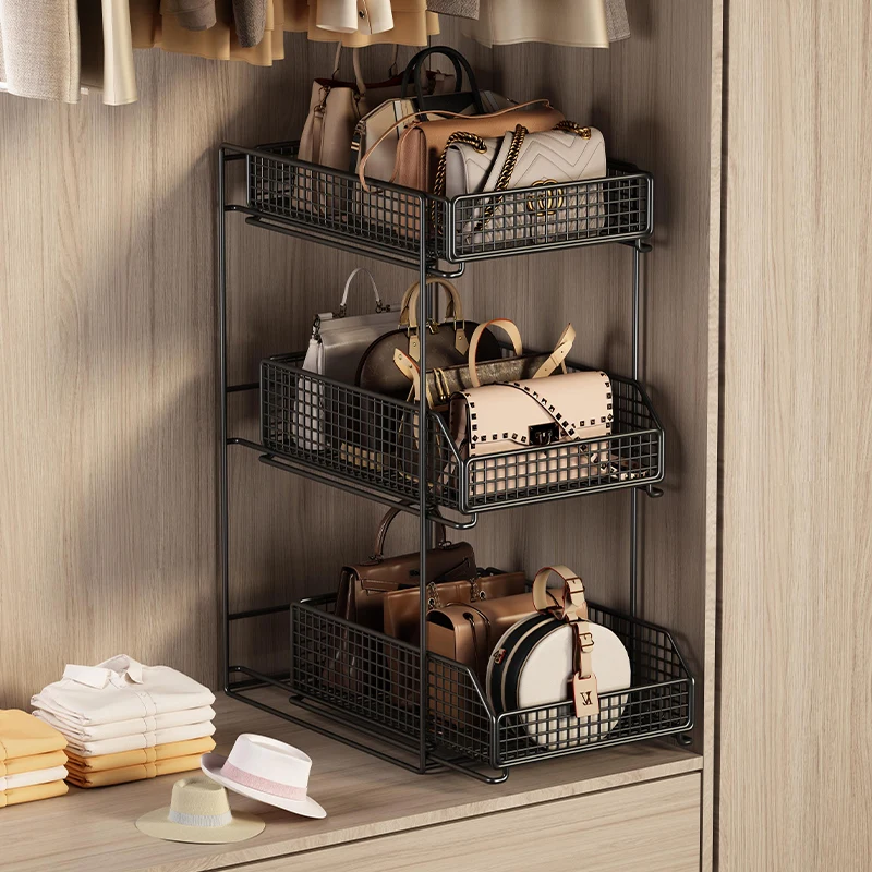 

Multi-Layered Clothing Storage Ra Bag Organizer Display elf Underwear Pants Sorting Cabinet Divider Home Storage Solution