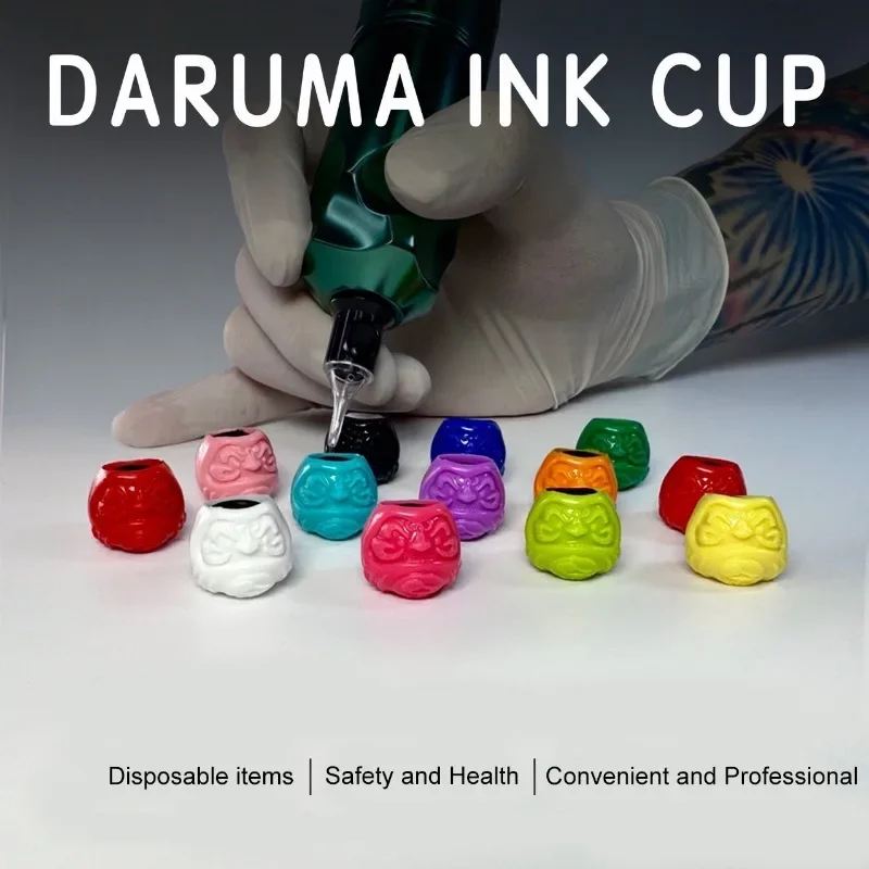 200pcs/box Tattoo Ink Pigment Cups Disposable Permanent Makeup Tattoo Supply Daruma Ink Cup Professional Tattoo Accessories