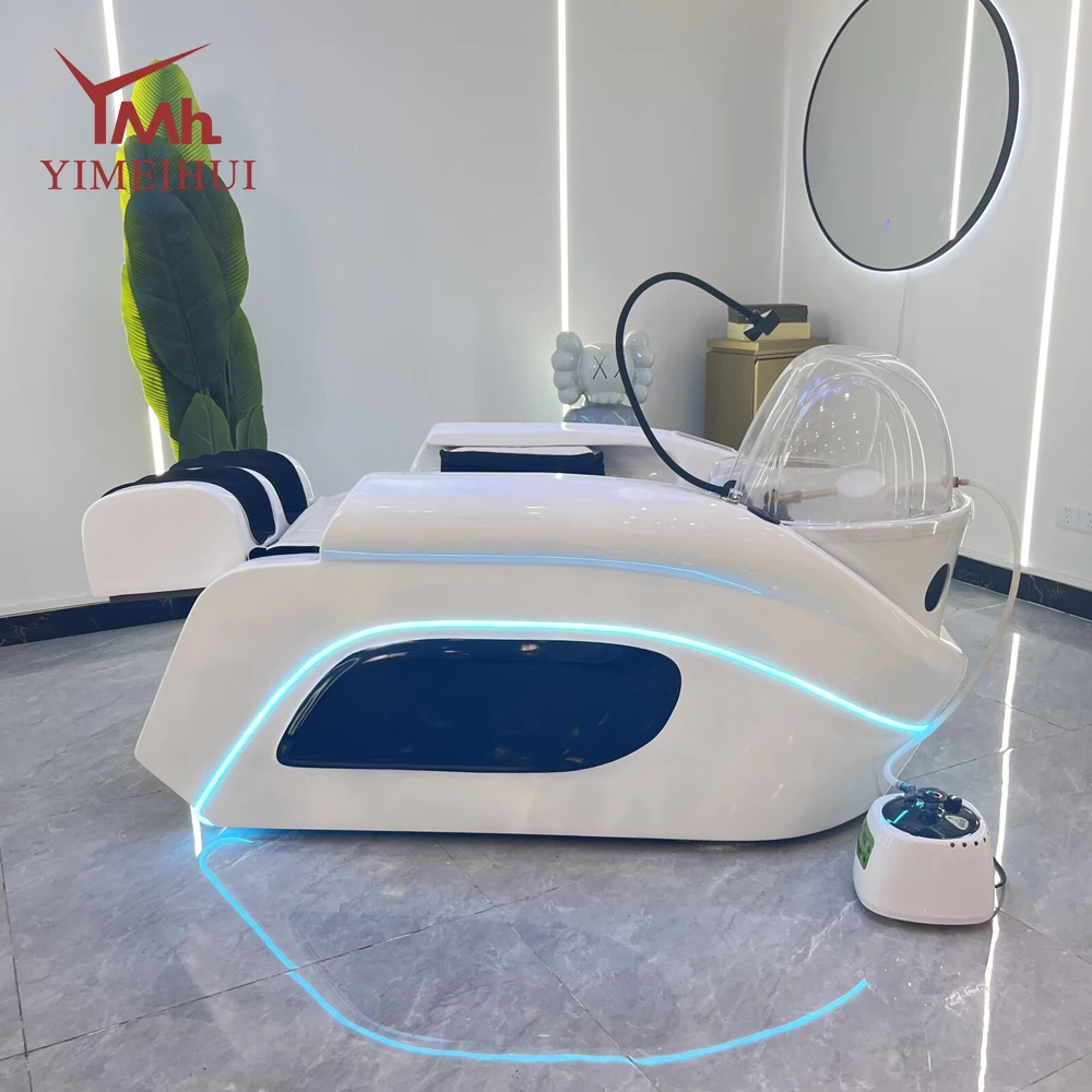 سرير سبا للرأس، علاج بالتدليك، شامبو للشعر، سرير سبا كهربائي فاخر #2