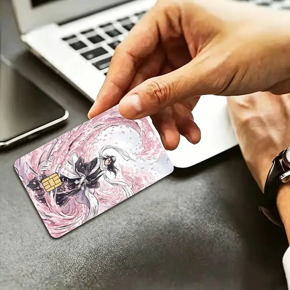Byakuya Kuchiki Bleach HD Credit Card Stickers Game Card Decal Small Chip Waterproof Sticker Gift