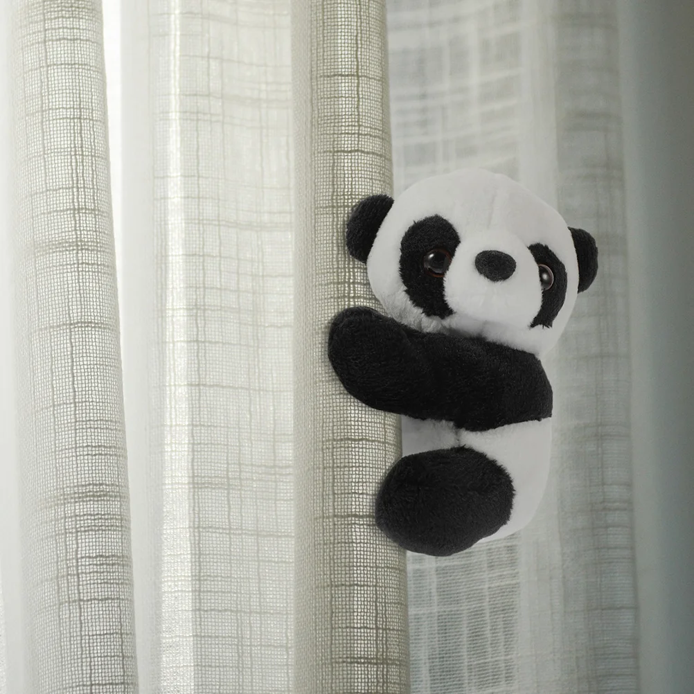 4 Stück Clip Simulation Panda Pandas Mini Plüschtiere PP Baumwolle Plüschtiere für Memo