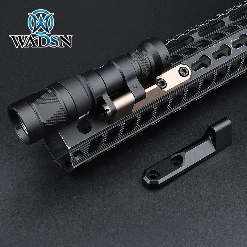 WADSN Inline Scout Light Pro Mount Base Surefir M340 M640 Flashlight Adjustable aluminum M-LOK KEYMOD Guide Airsoft Side Fold