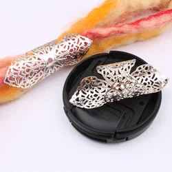 5 Pcs Round Adjustable Gold Metal Hair Tube Beads Rings Cuffs Hair Accessories Dreadlocks Cuff Clip Hair Jewelry for Braids