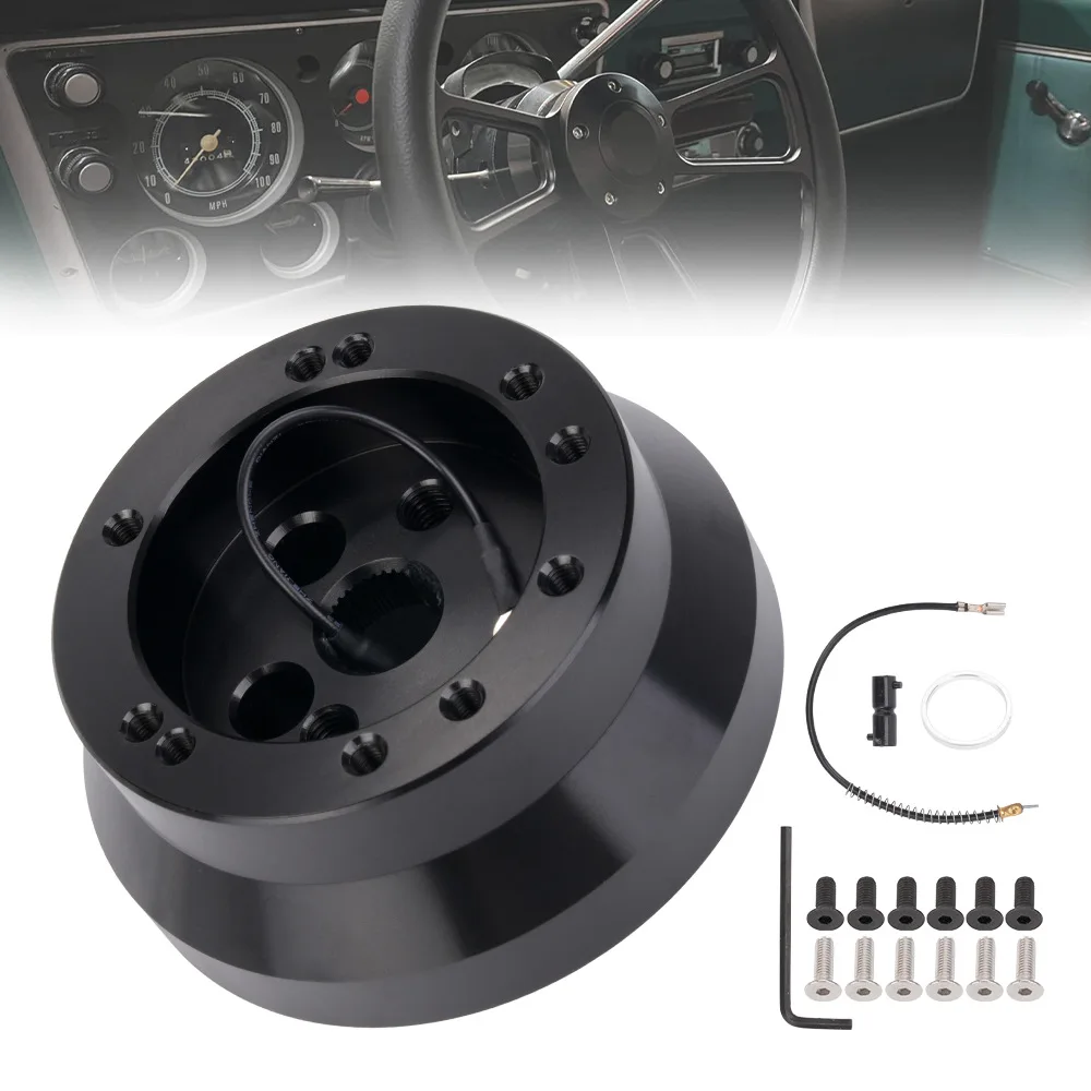 Sports Polished Short Hub Adapter Boss Kit 5 & 6 Hole Car Steering Wheel HUB For Ididit Flaming River Column GM Spline HUB-GM1