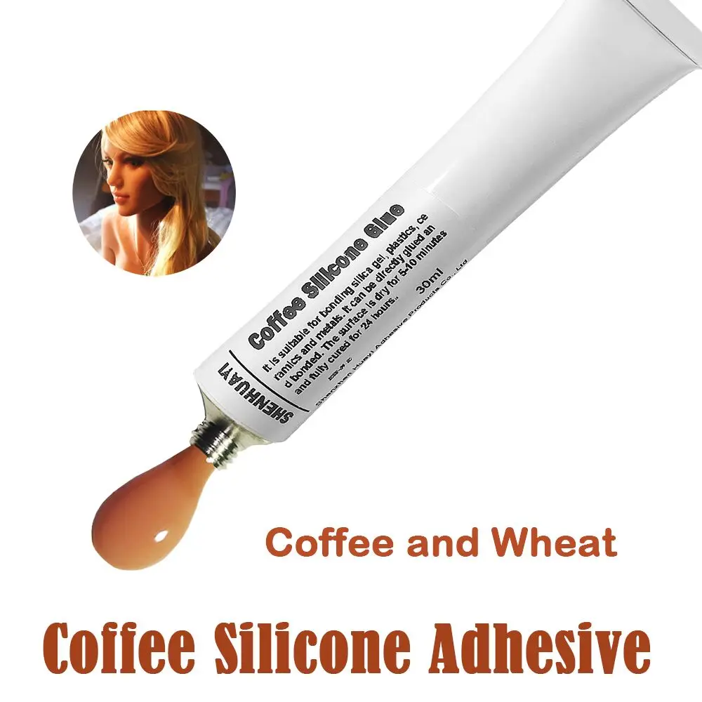 Silicone adhesive glue soft Flesh wheat brown