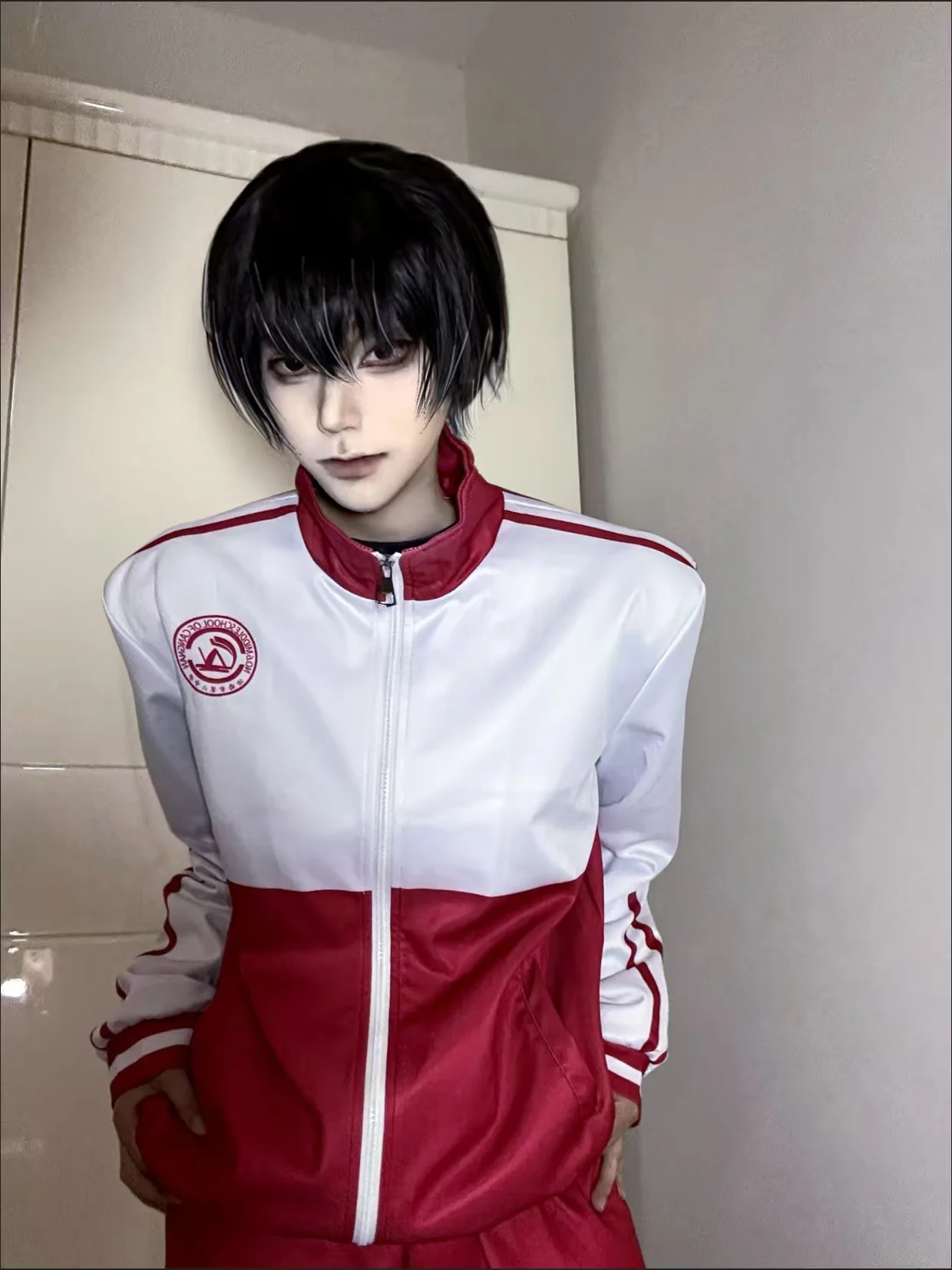 

God Slayer Mortal Divine Realm Lin Qiye Cosplay Outfit Cangnan No.6 Middle School Uniform Full Set