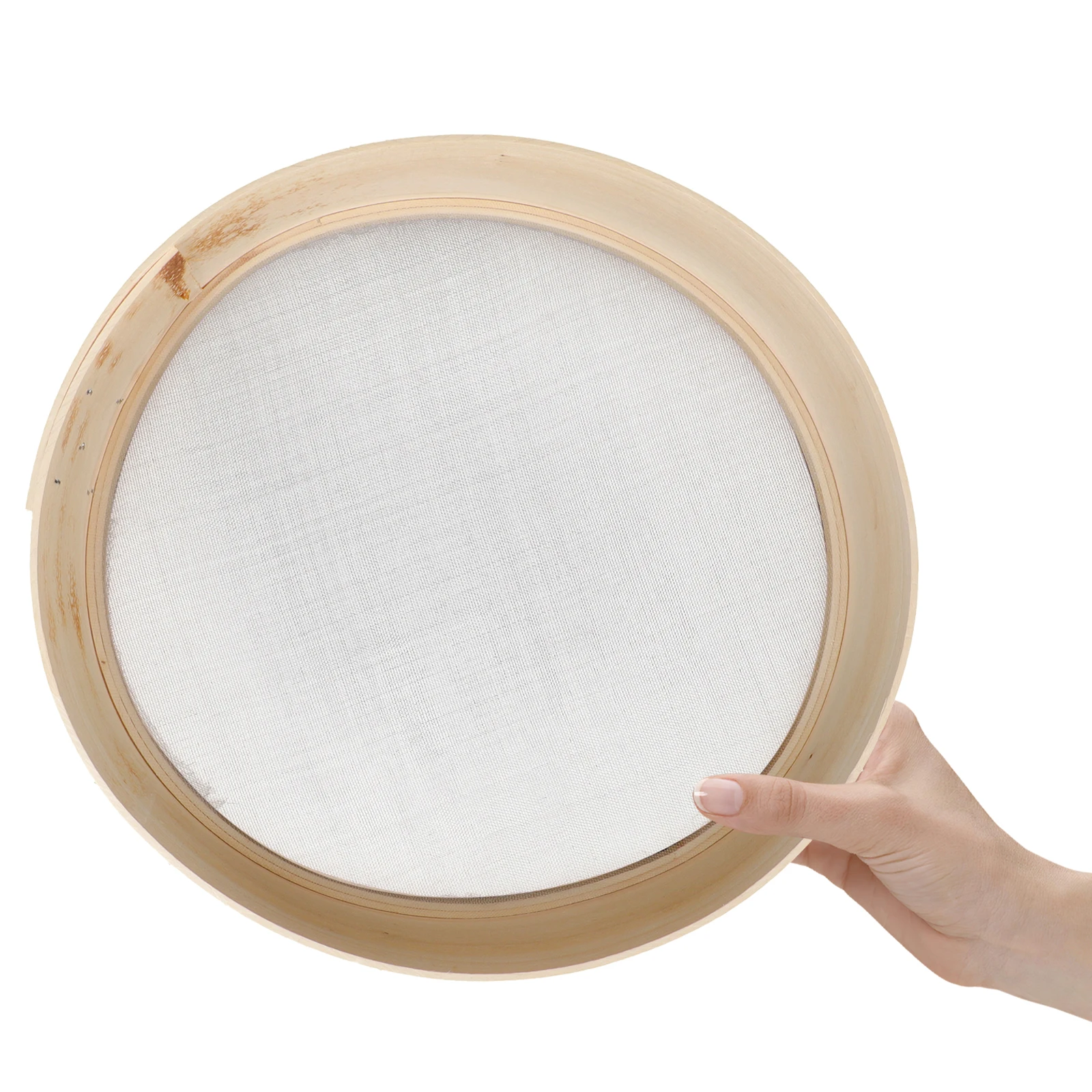 

Flour Sieve Fine Mesh Sifter For Baking Kitchen Tool Portable Powder Sifter Household Sugar Sifting Tool Wooden Handle