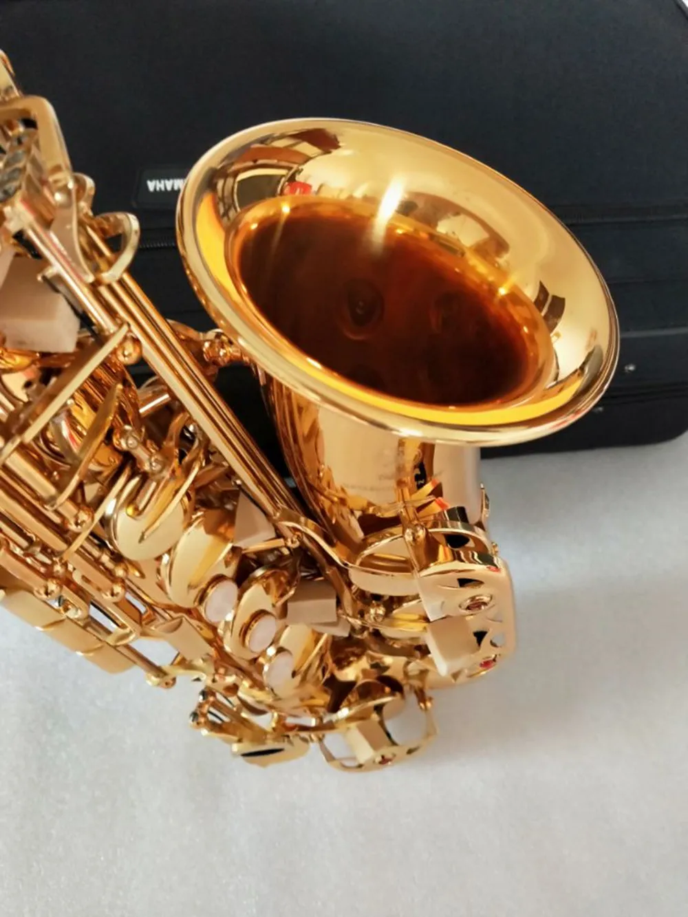 

2024 New Professional Alto Saxophone YAS-62 Gold Key Super Musical instrument High Quality Electrophoretic Gold Sax